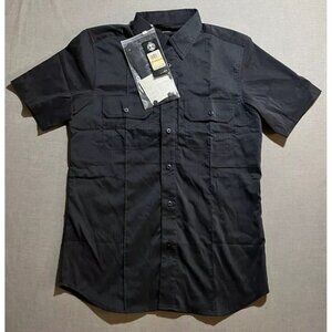 Under‎ Armour Tactical Loose Shirt Mens S Gray Button Up Pocketed Short Sleeve.
